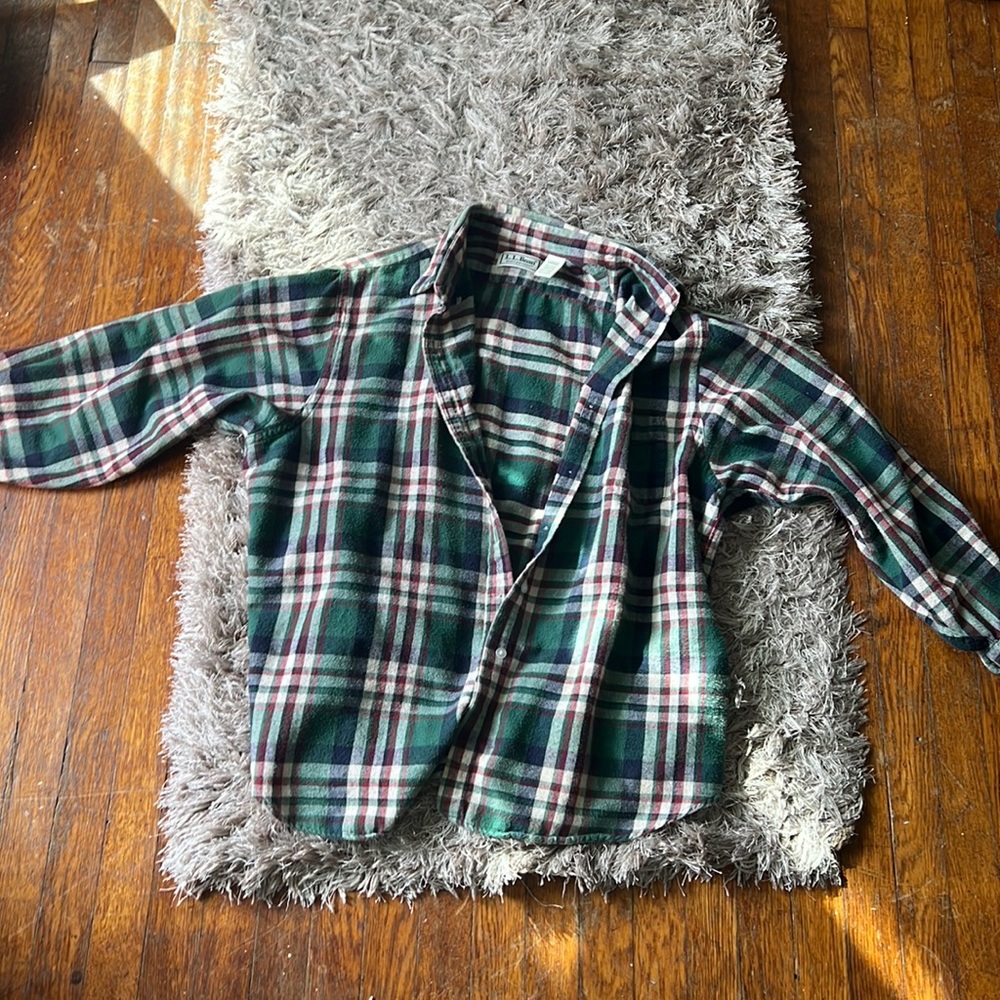Ll bean flannel! Size large